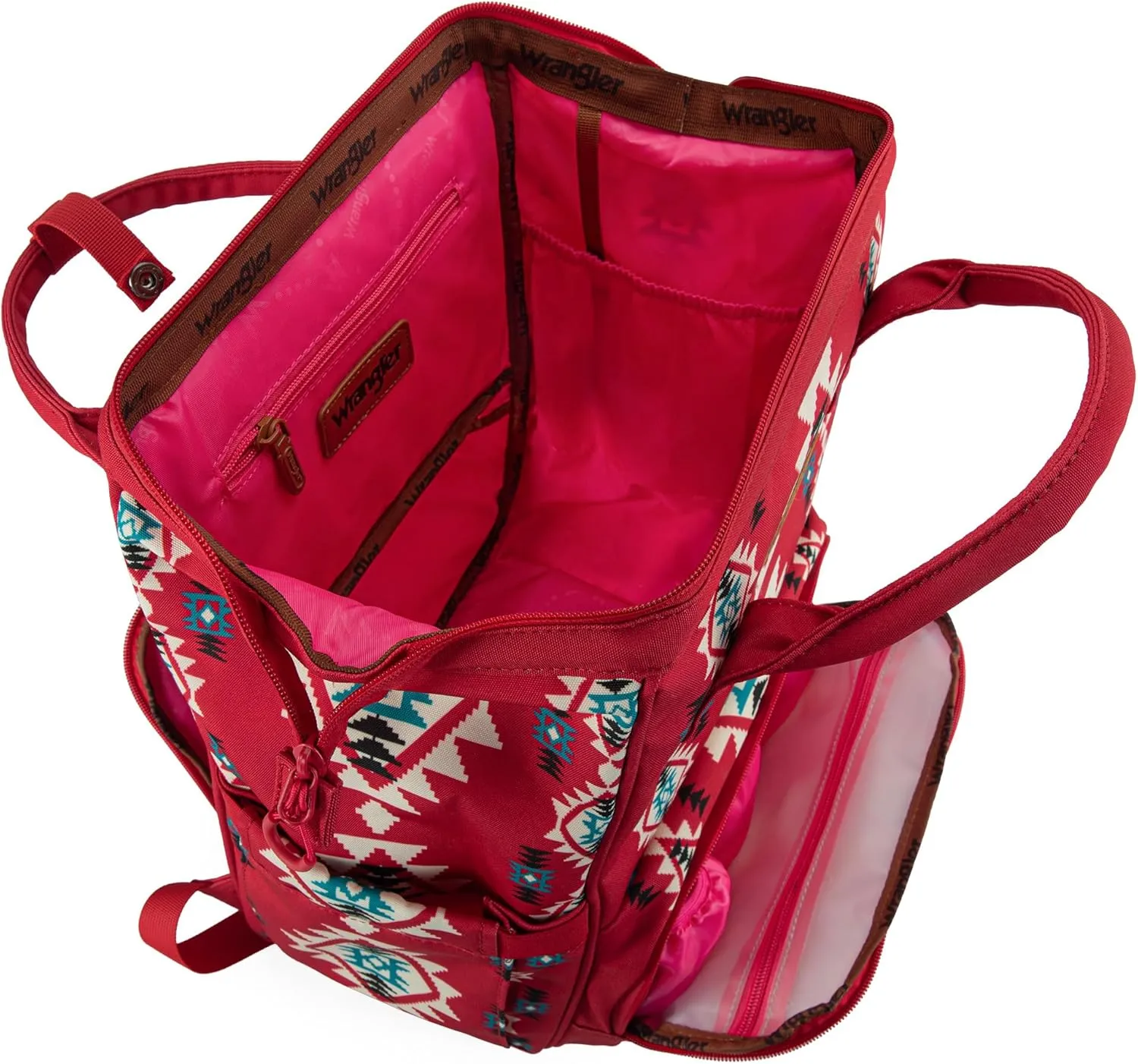 Montana West Wrangler Callie Diaper Bag Backpack with Stroller Straps Multifunction Baby Travel Bag WG2204-9110BDY