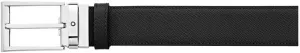 Montblanc Men's Sartorial leather reversible indigo belt 118438