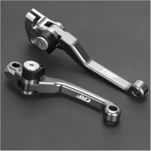 Motorcycle Clutch Brake Levers, Clutch Brake Handle for hon&da CRF150F CRF230F 2003-2017 2016 2015 2014 Dirt Bike Motorcycle Pivot Clutch Brake Levers CRF150 CRF230 F CRF 150F 230F(RED)(Silver)