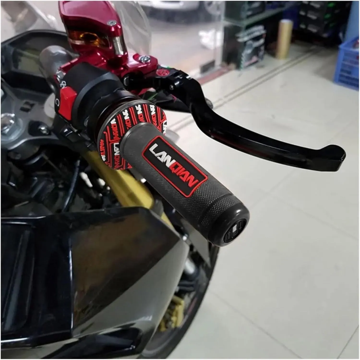 Motorcycle Clutch Brake Levers, Clutch Brake Handle for hon&da CRF150F CRF230F 2003-2017 2016 2015 2014 Dirt Bike Motorcycle Pivot Clutch Brake Levers CRF150 CRF230 F CRF 150F 230F(RED)(Silver)