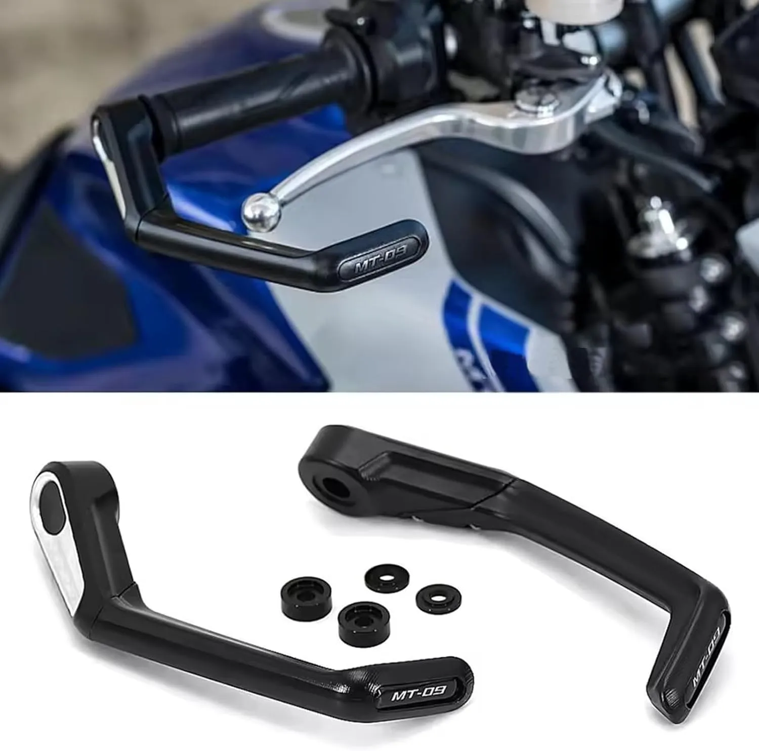 Motorcycle CNC Handlebar Grips Guard Brake Clutch Levers Guard Protector Handguard Fits for Yamaha MT-09 MT09 MT 09 2021-