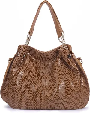 MSBEAN Handbags for women Ladies Large Serpentine Handbag Casual Travel Bag Ladies Handbag