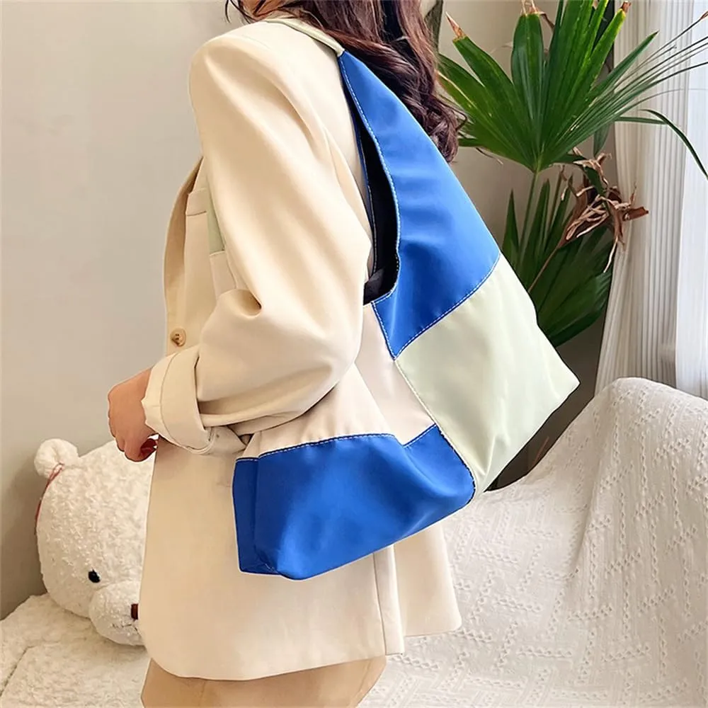 Multi Color Crescent Shoulder Bag for Women Slouchy Hobo Purses and Handbags Casual Shoulder Dumpling Bag