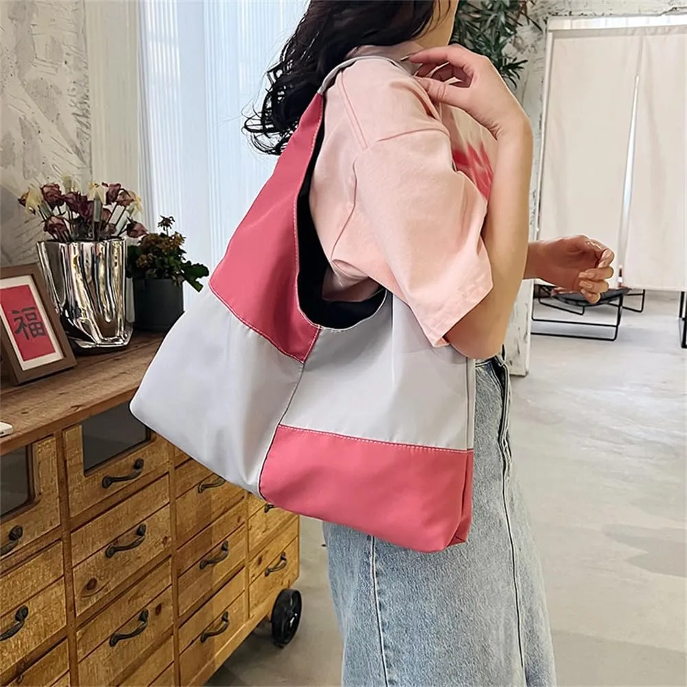Multi Color Crescent Shoulder Bag for Women Slouchy Hobo Purses and Handbags Casual Shoulder Dumpling Bag