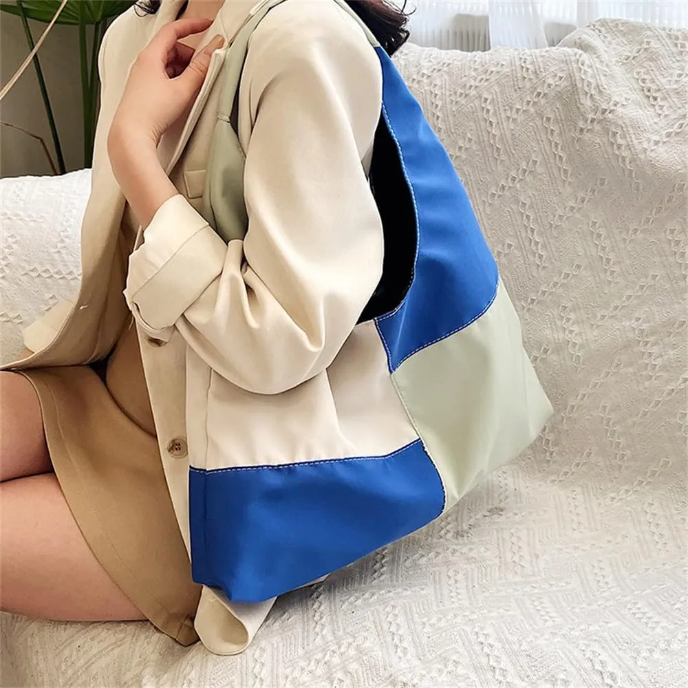 Multi Color Crescent Shoulder Bag for Women Slouchy Hobo Purses and Handbags Casual Shoulder Dumpling Bag