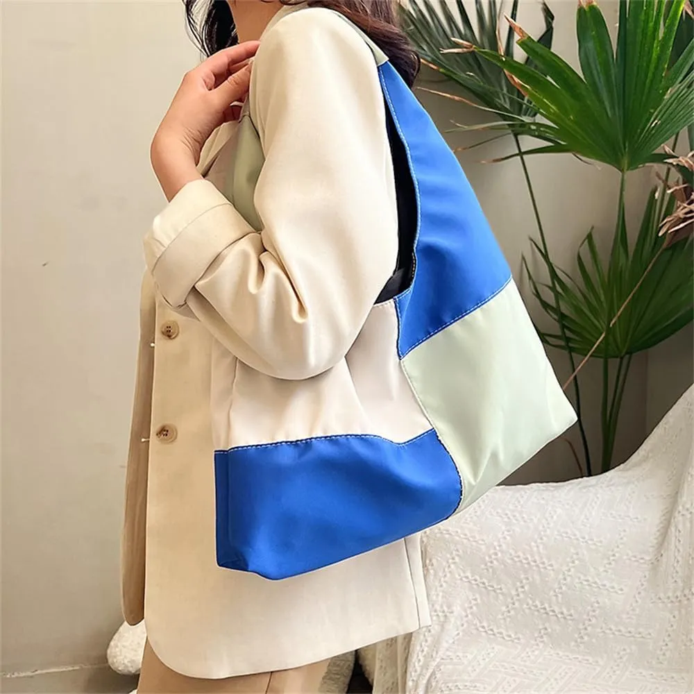 Multi Color Crescent Shoulder Bag for Women Slouchy Hobo Purses and Handbags Casual Shoulder Dumpling Bag