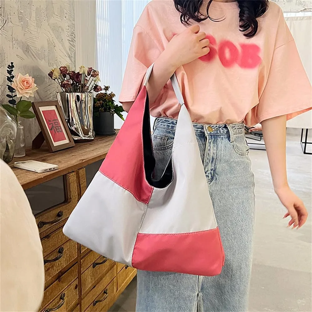Multi Color Crescent Shoulder Bag for Women Slouchy Hobo Purses and Handbags Casual Shoulder Dumpling Bag