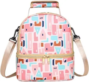Multi Functional Mother And Baby Bag For Going Out, Mother Carrying Milk Bag, Insulated Mommy Bag, Double-layer(Magical Maya)