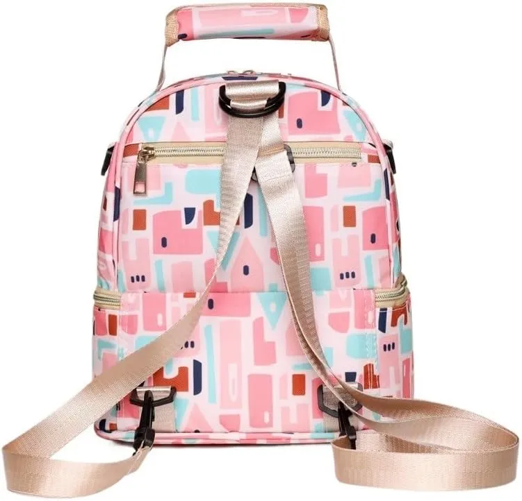 Multi Functional Mother And Baby Bag For Going Out, Mother Carrying Milk Bag, Insulated Mommy Bag, Double-layer(Magical Maya)