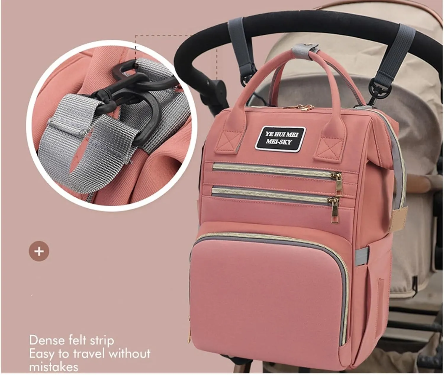 Multi Purpose Mother And Baby Bag, Fashionable Mother Bag, Women's Backpack, Casual Diaper Backpack(Blue)