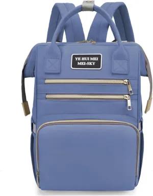 Multi Purpose Mother And Baby Bag, Fashionable Mother Bag, Women's Backpack, Casual Diaper Backpack(Blue)