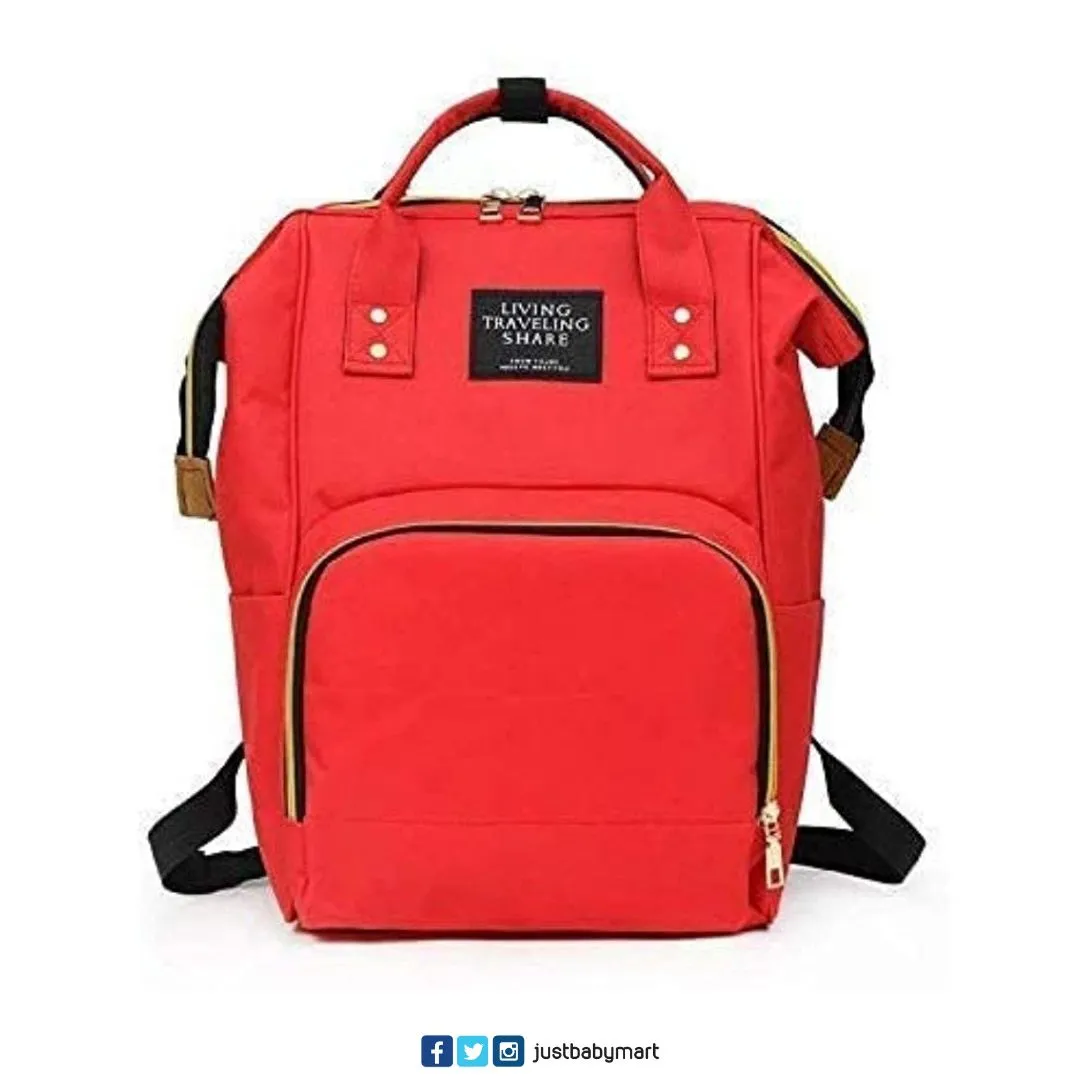 Multi Purpose Organizer Backpack Diaper Bag - Red