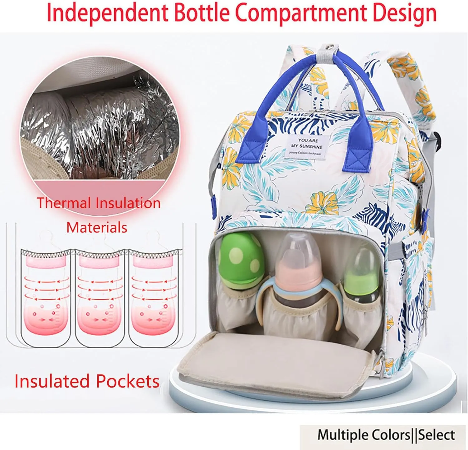 MultiFunction Baby Diaper Bag Backpack Anti Theft Travel Bag with Insulated Pockets Convenient Side Tissue Pocket (Brown Checkerboard)