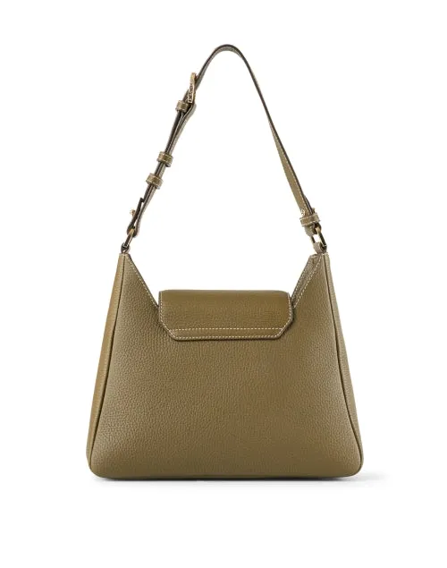 Multrees Green Leather Hobo Bag