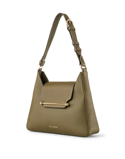 Multrees Green Leather Hobo Bag