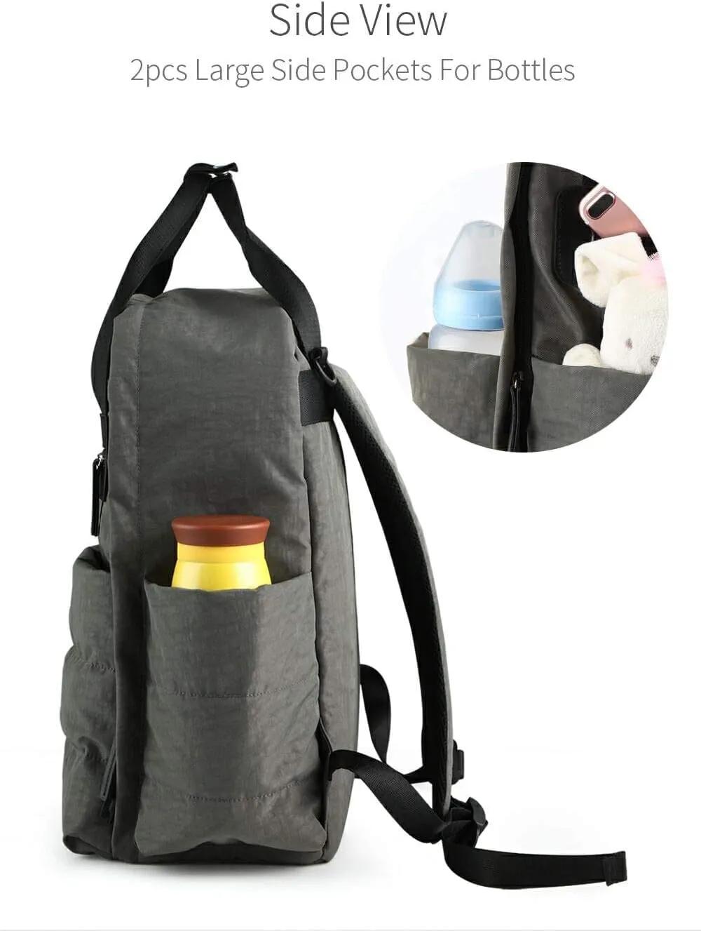 Mummy Diaper Backpack Nappy Tote Bags For Mum & Dad,Travel Back Pack Changing Bags