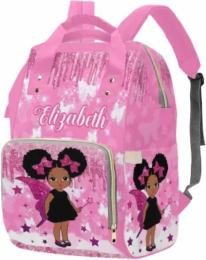 MyPupSocks Personalized Diaper Bag for Mom and Dad - Large Capacity Custom With Name, Multifunctional Daypack With Adjustable Shoulder Straps