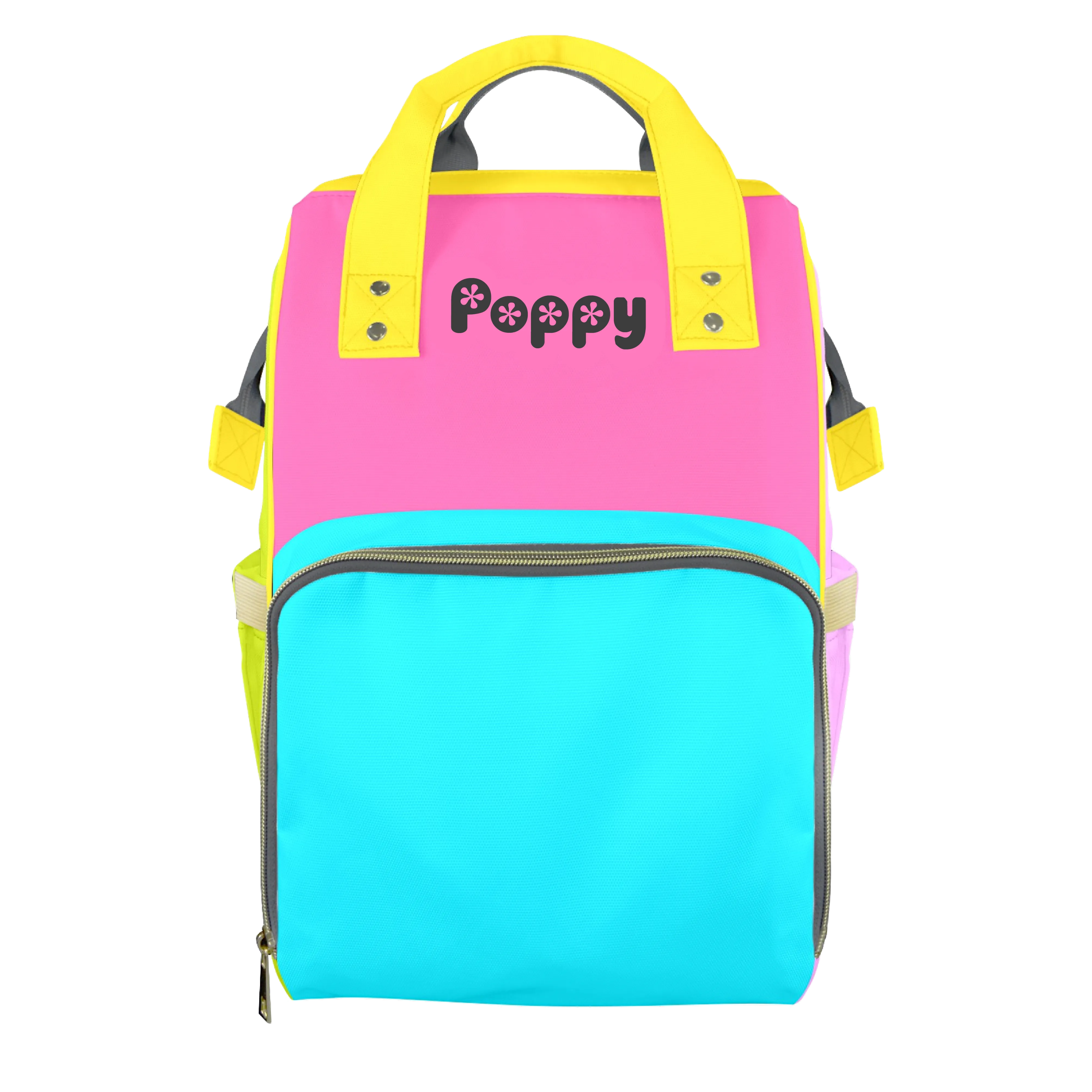 Neon Daydream Customizable Diaper Bag