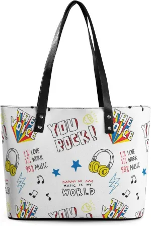 Neon Moon Stars Hobo Handbags With Zipper Large Capacity Satchel Tote Bag Shoulder Bag