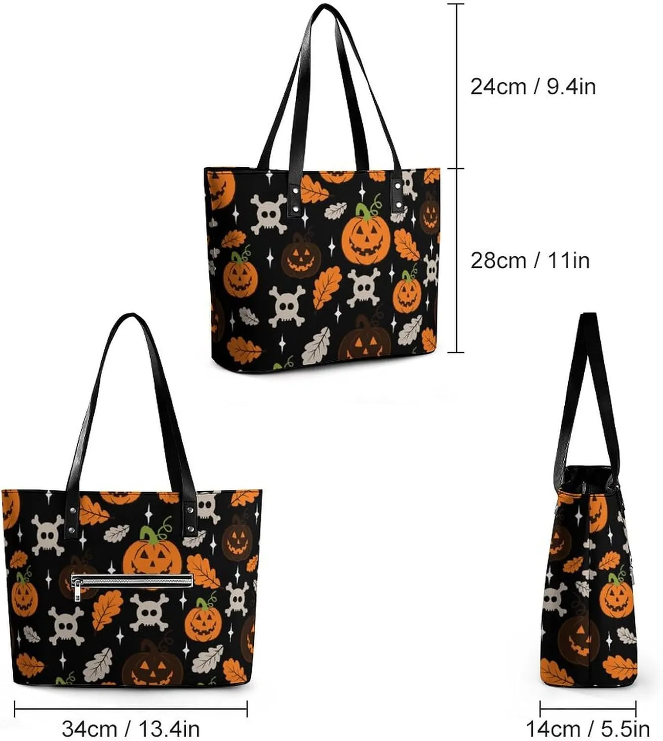 Neon Moon Stars Hobo Handbags With Zipper Large Capacity Satchel Tote Bag Shoulder Bag