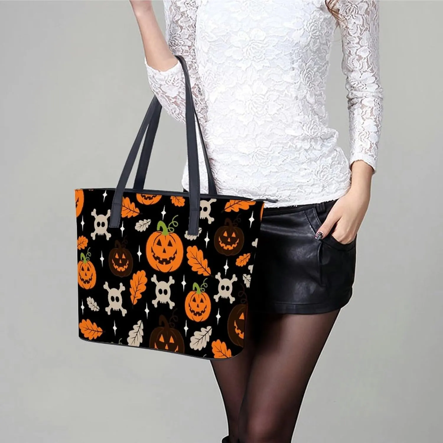 Neon Moon Stars Hobo Handbags With Zipper Large Capacity Satchel Tote Bag Shoulder Bag