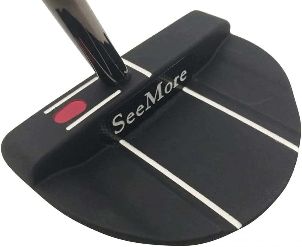 New SeeMore Black Si5 W/Aluminum Insert Putter 34" RH