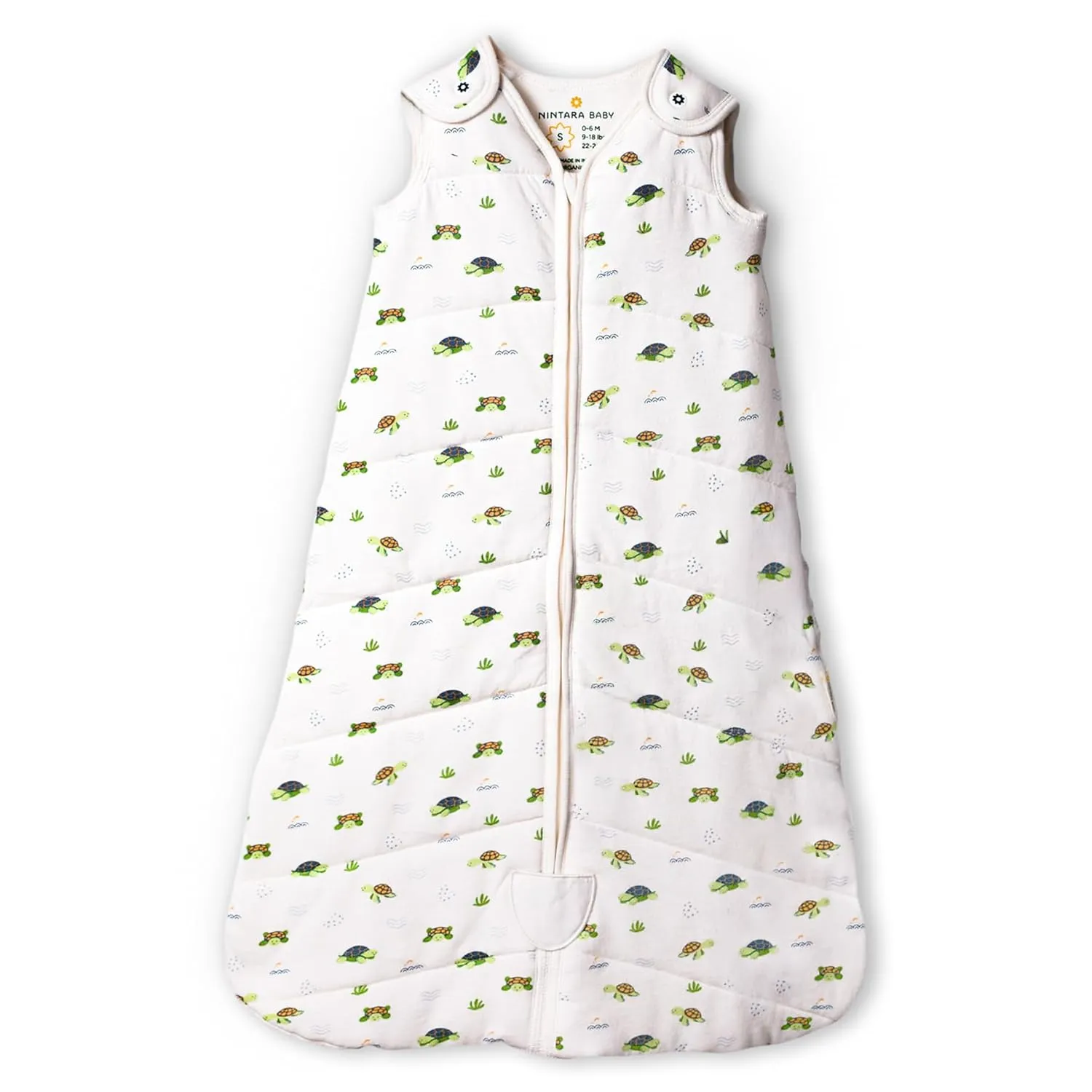 Nintara Baby 1.5 TOG Sleep Sack - Premium Organic Cotton, Soft, Breathable, Wearable Blanket for Newborns, Infants & Toddlers (0-24 Months), Unisex Baby Sleeping Bag, Gifts for Babies