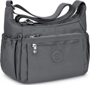 Nylon Crossbody Bags for Women Waterproof Lightweight Large Travel Purses Multi-Pocket Pocketbooks Shoulder Bag