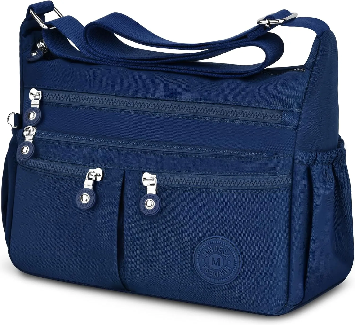 Nylon Crossbody Bags for Women Waterproof Lightweight Large Travel Purses Multi-Pocket Pocketbooks Shoulder Bag