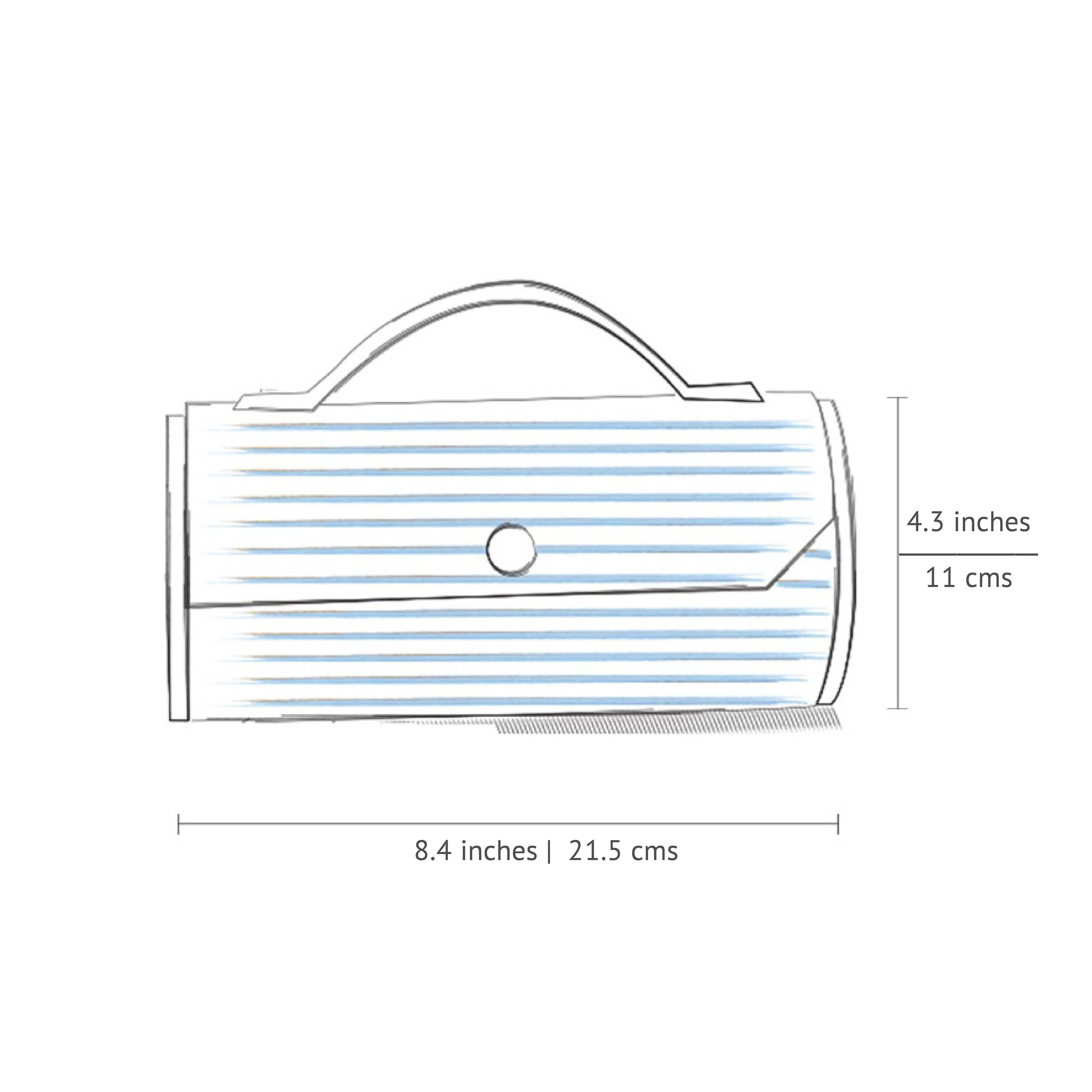 OAT & MAUVE Round Clutch - Changeable Sleeve