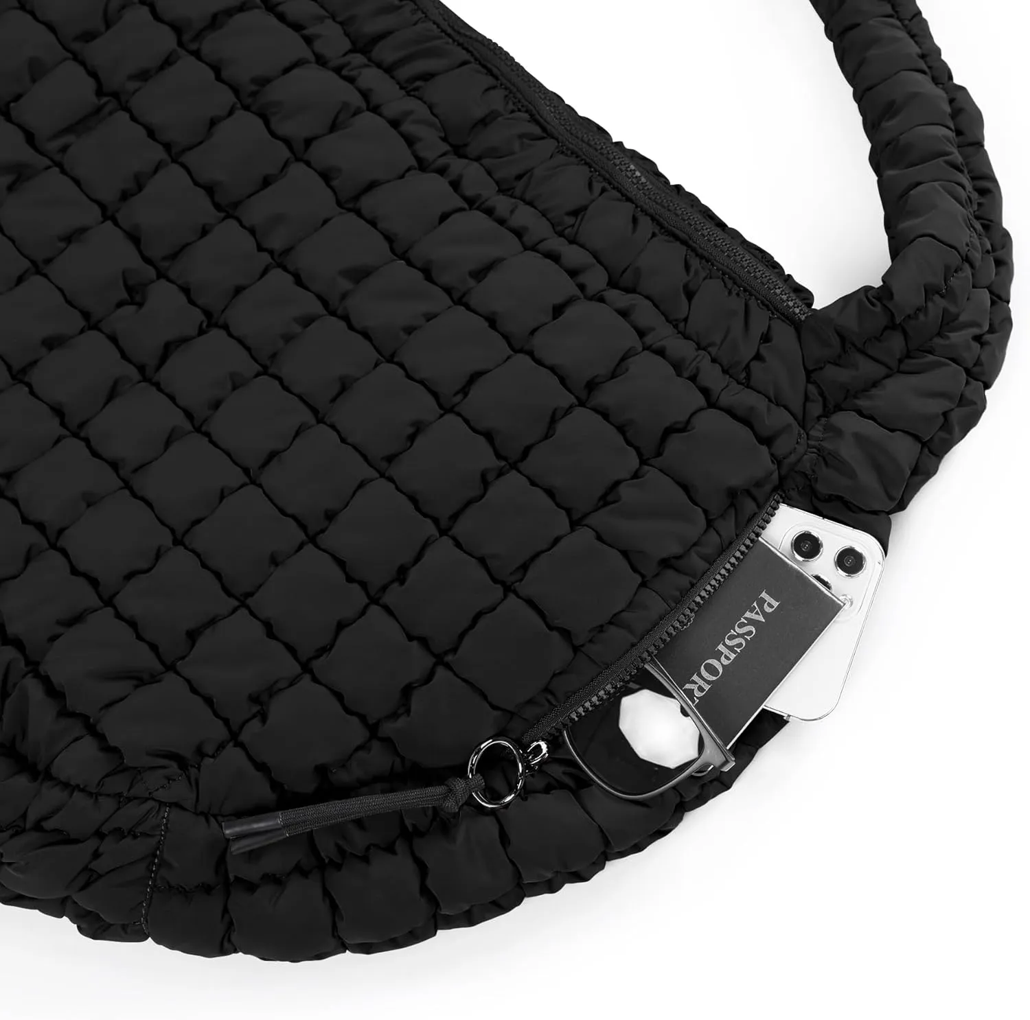 ODODOS Quilted Carryall Tote Bag for Women Crossbody Large Hobo Lightweight Padding Shoulder Bag