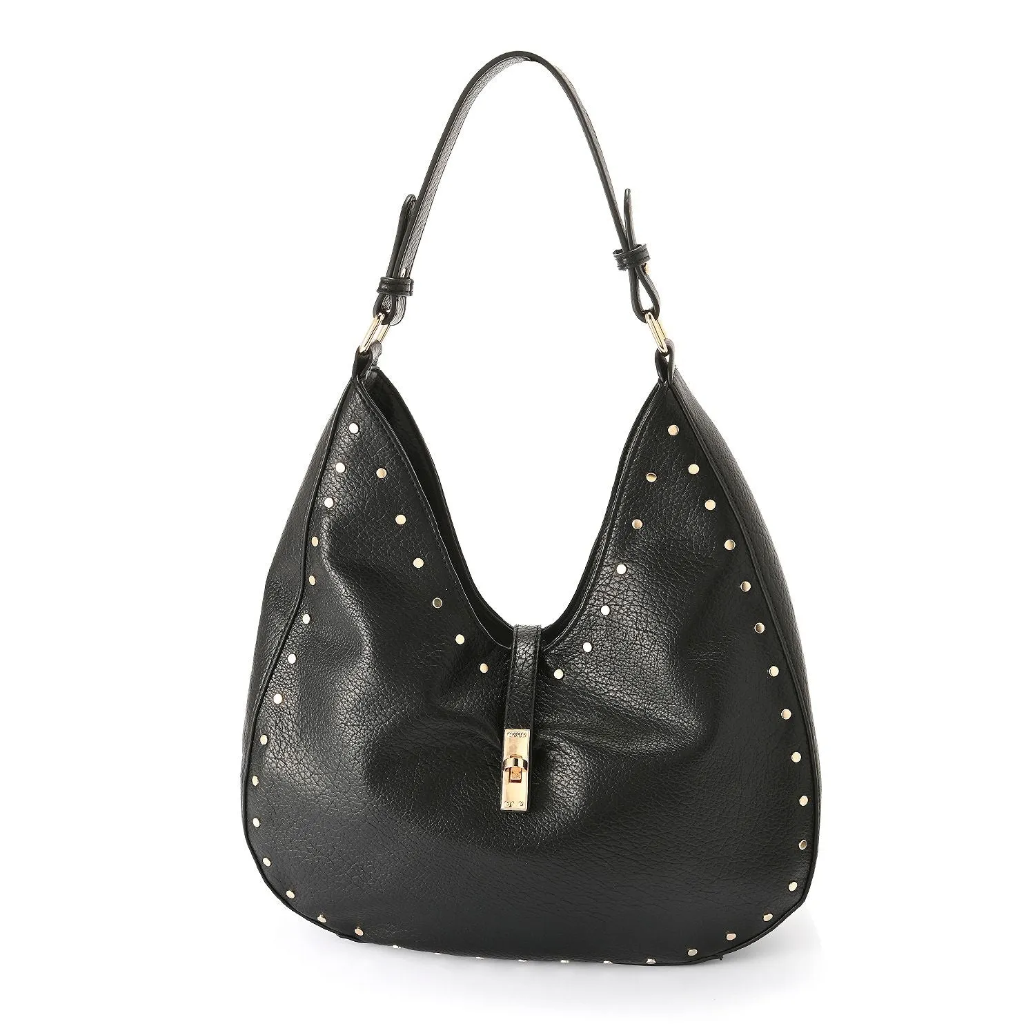 Olivia Pebbled Hobo Black
