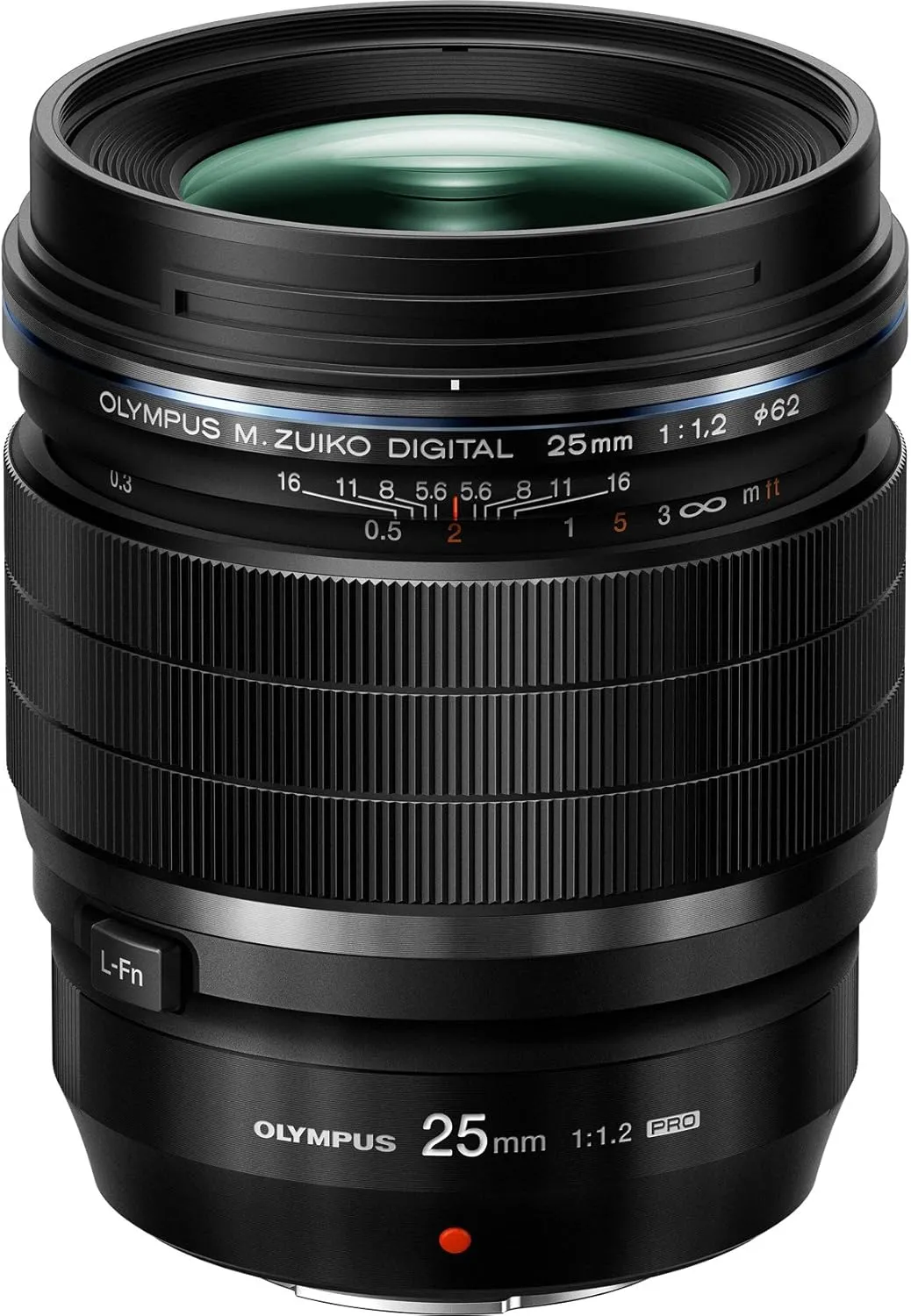 OLYMPUS M.Zuiko Digital ED 25mm F1.2 PRO For Micro Four Thirds System Camera, Ultra Bright F1.2 lens, Weather Sealed Design, MF Clutch, L-Fn Button
