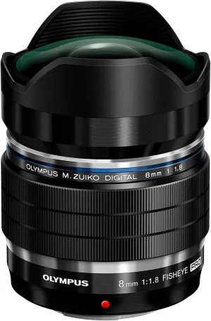 OLYMPUS M.Zuiko Digital ED 8mm F1.8 FISHEYE PRO For Micro Four Thirds System Camera Fast and Furious Fisheye Weather Sealed Design Wide Angle