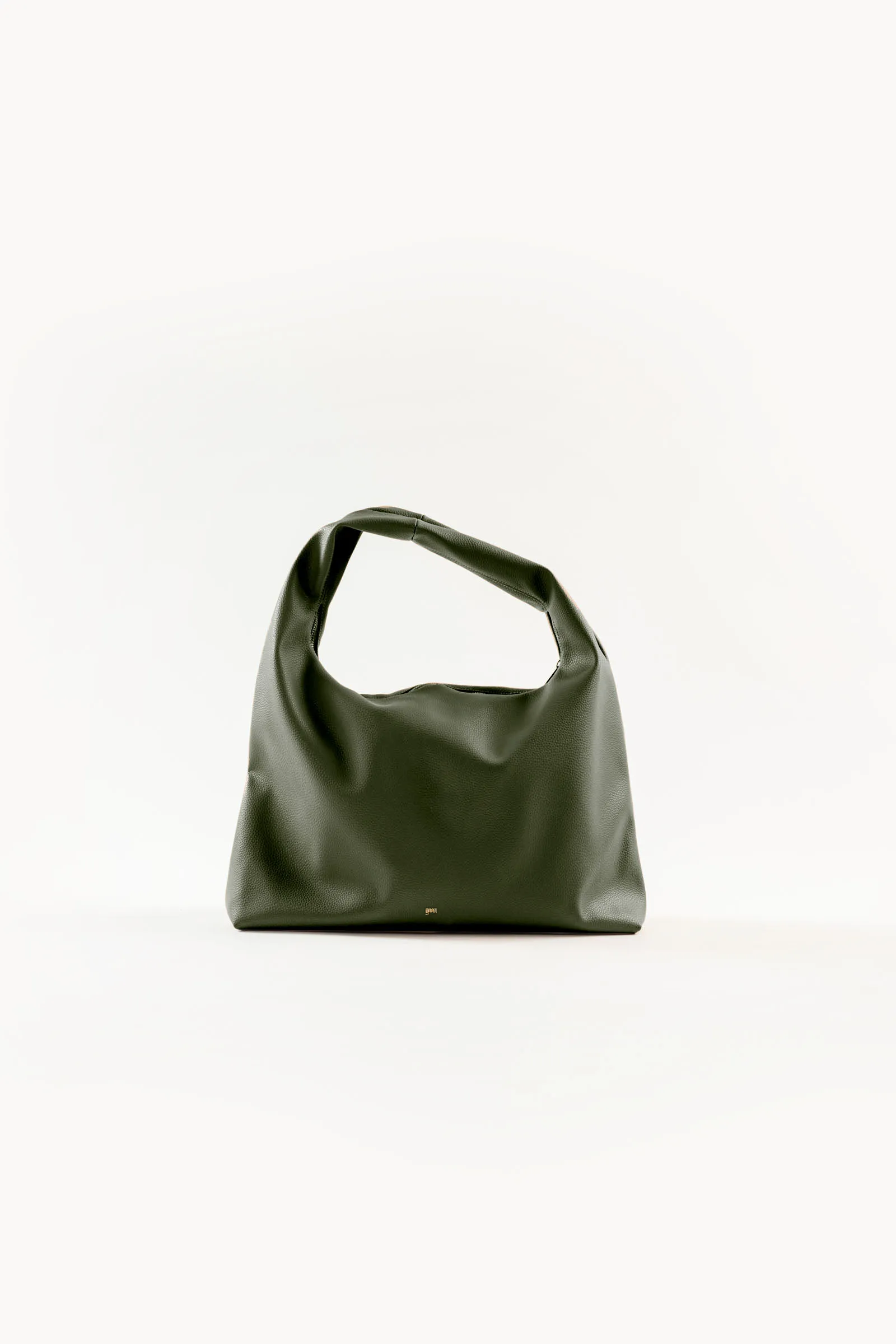 [ON HAND] Large Hobo Bag in Moss (Heavy Pebbled)