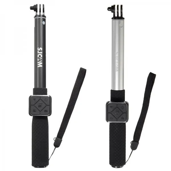 Original SJCAM Selfie Stick with Remote Controller Set for M20 Silver Gray