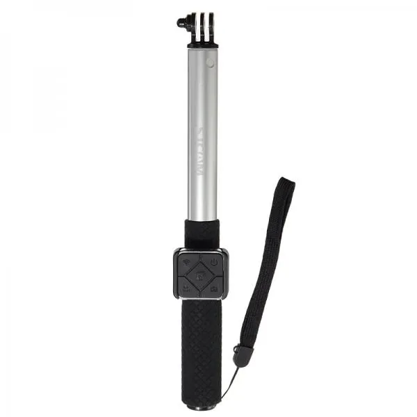 Original SJCAM Selfie Stick with Remote Controller Set for M20 Silver Gray