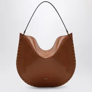 Oskan Soft Cognac-coloured Hobo Bag