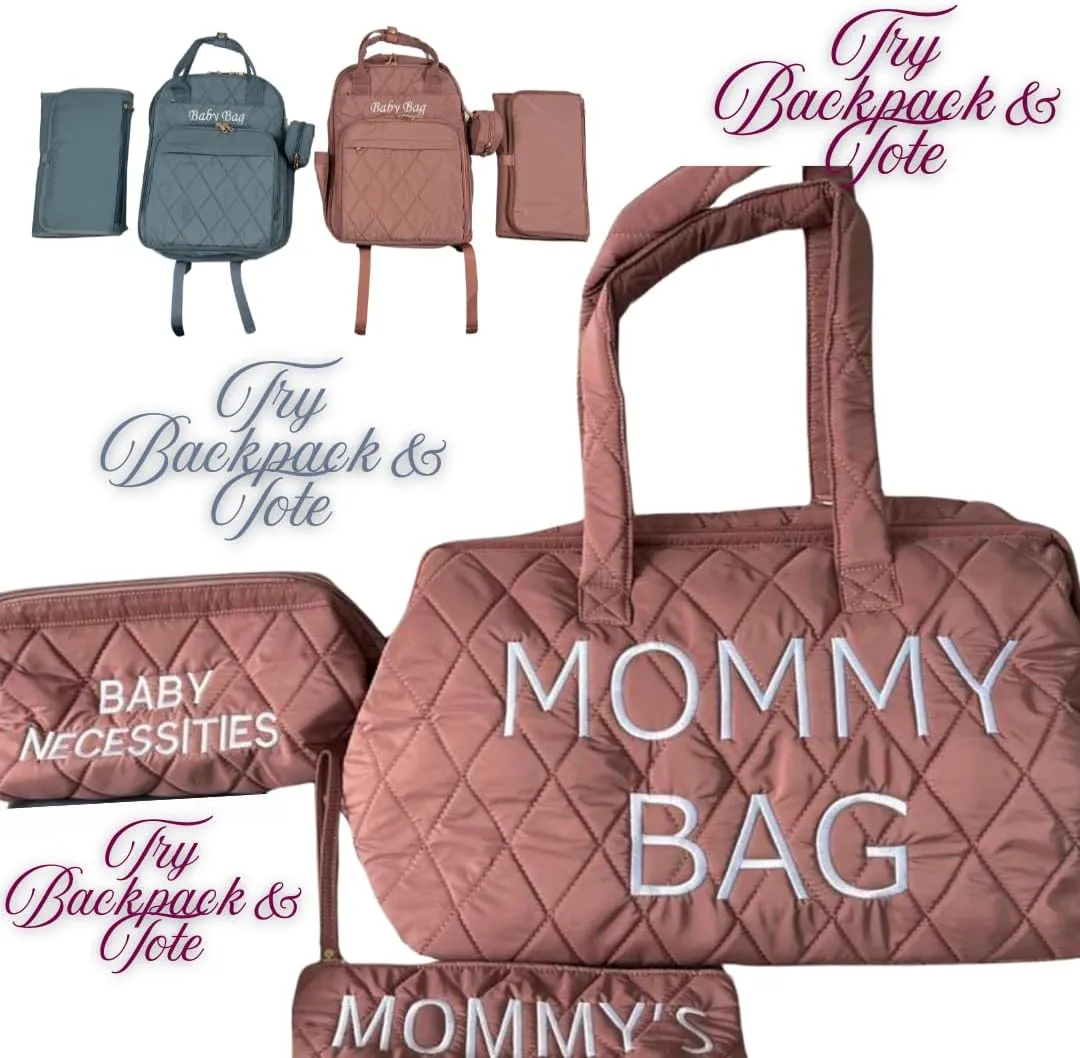 Oversized Mommy Diaper Bag - Travel & Hospital Bag for Baby