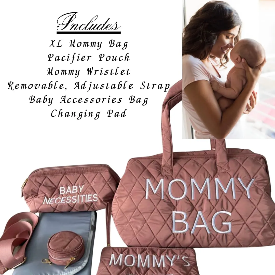 Oversized Mommy Diaper Bag - Travel & Hospital Bag for Baby