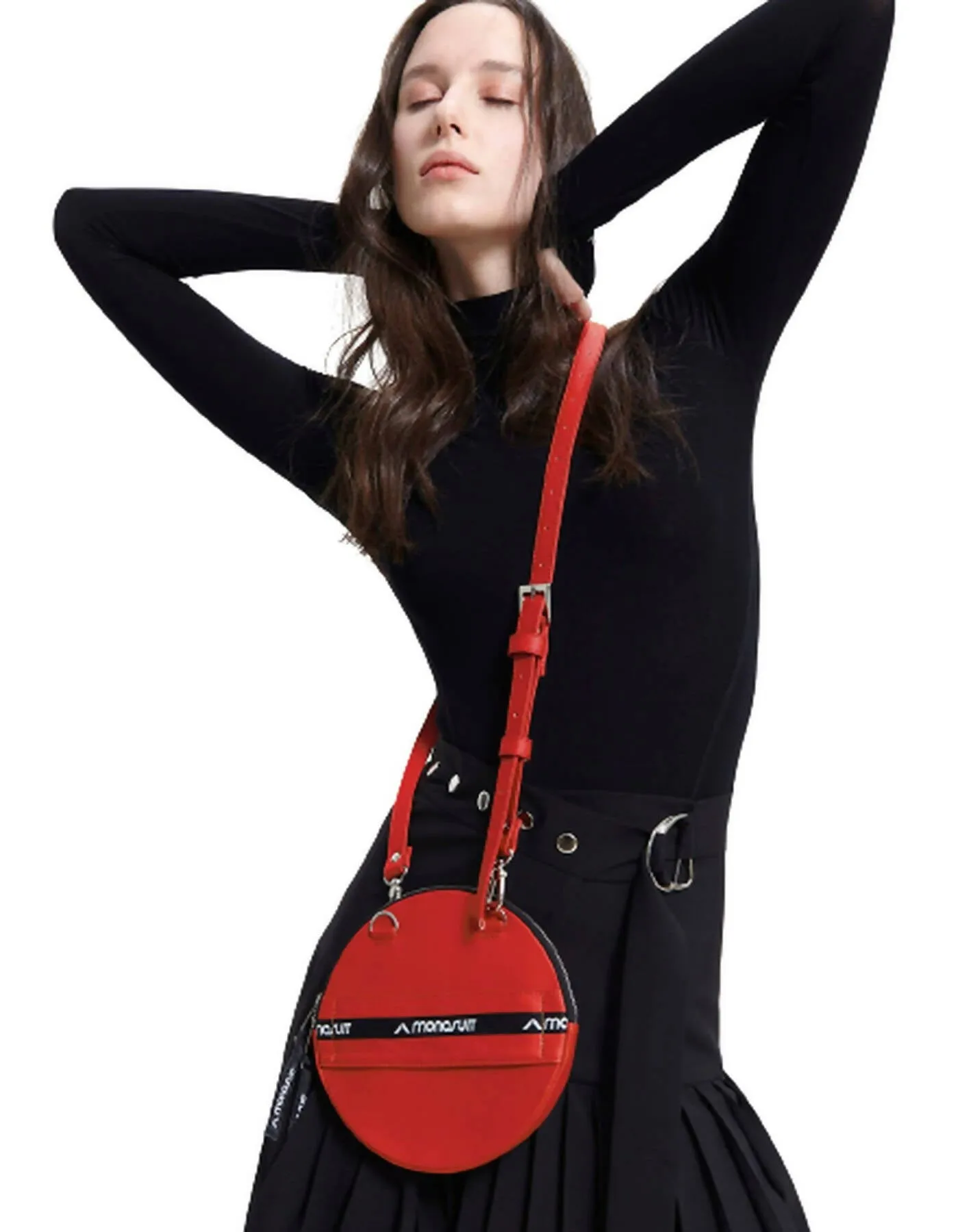 Pancake Bag White / Grey/ Red
