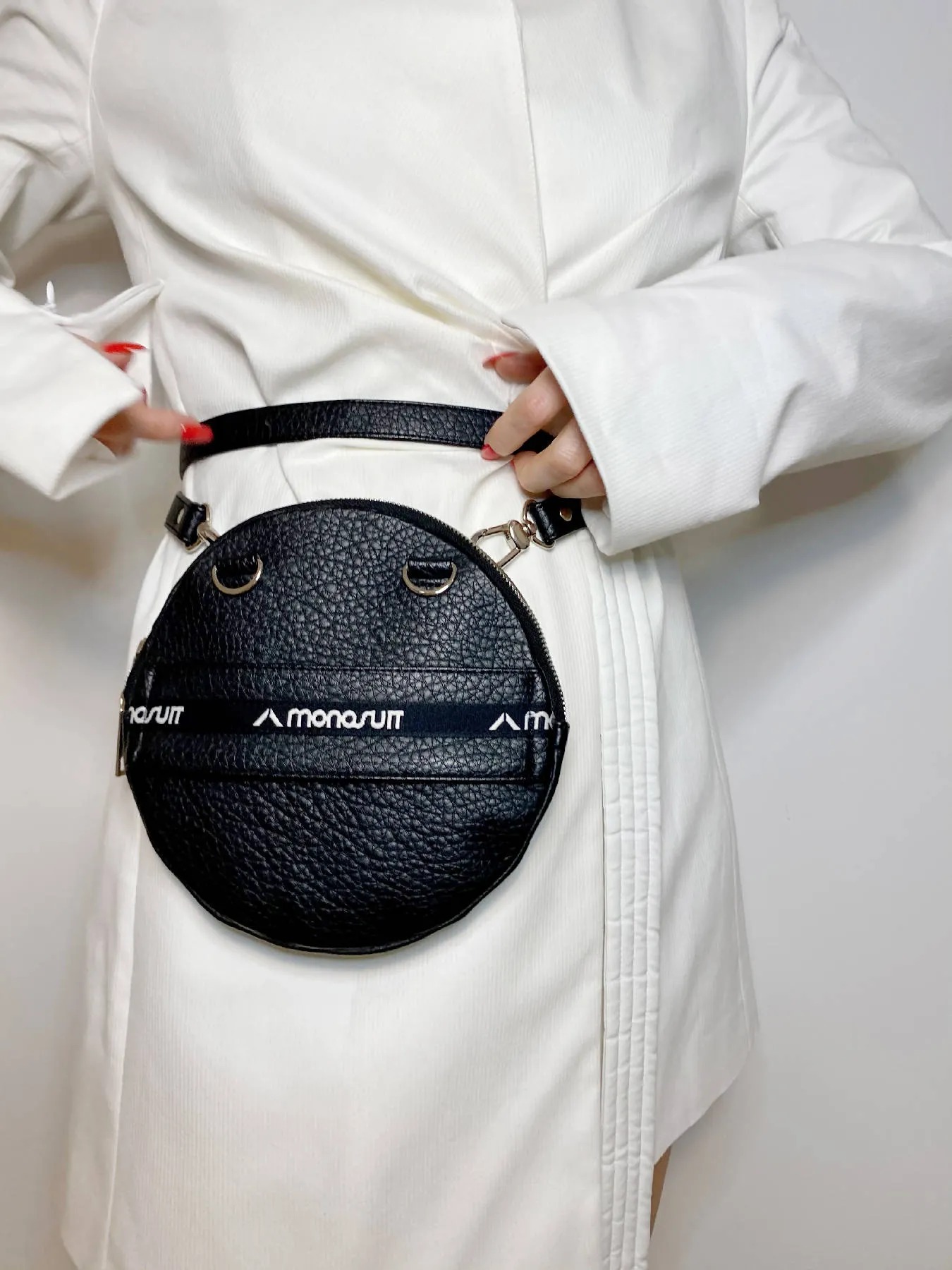 Pancake Bag White / Grey/ Red
