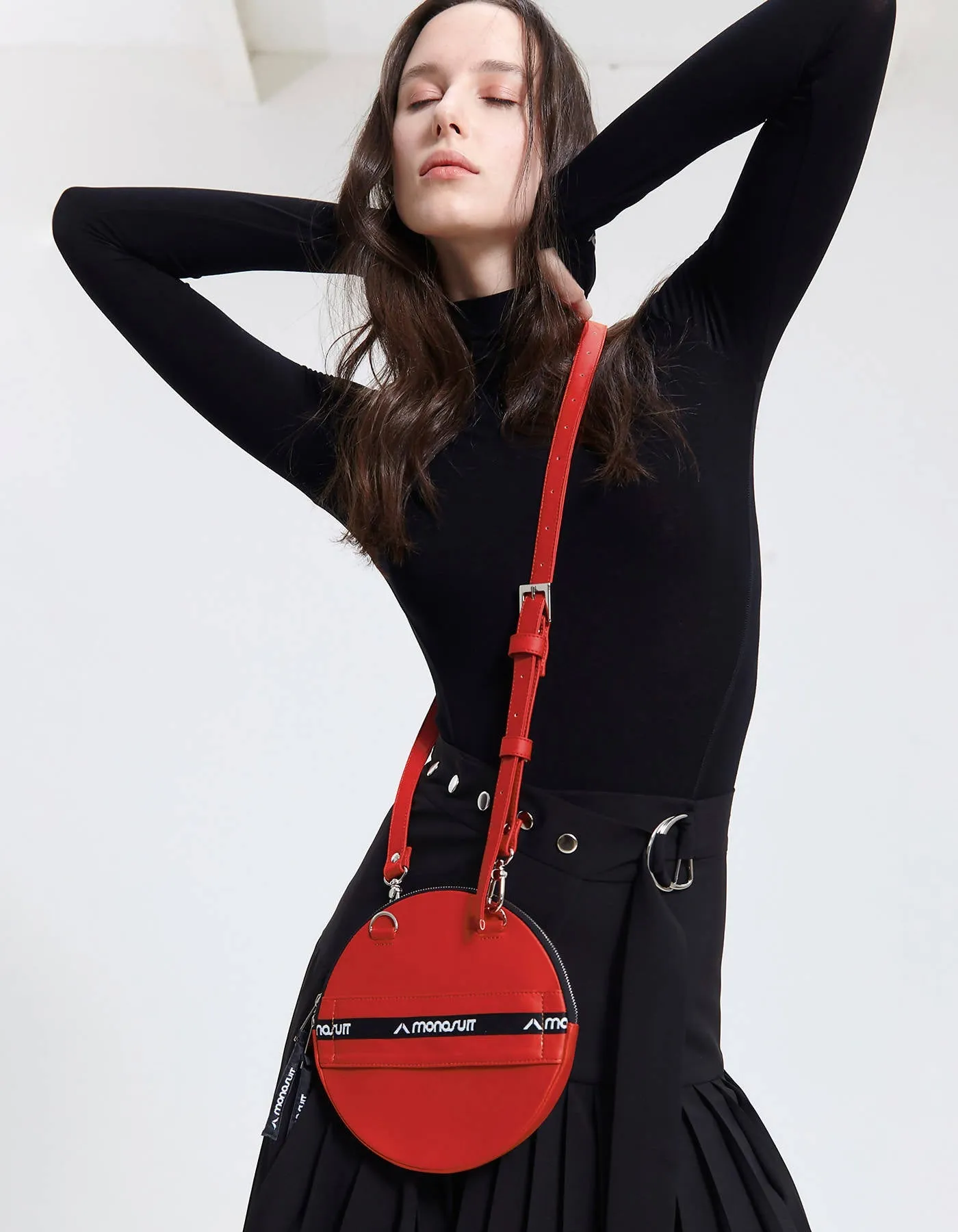 Pancake Bag White / Grey/ Red