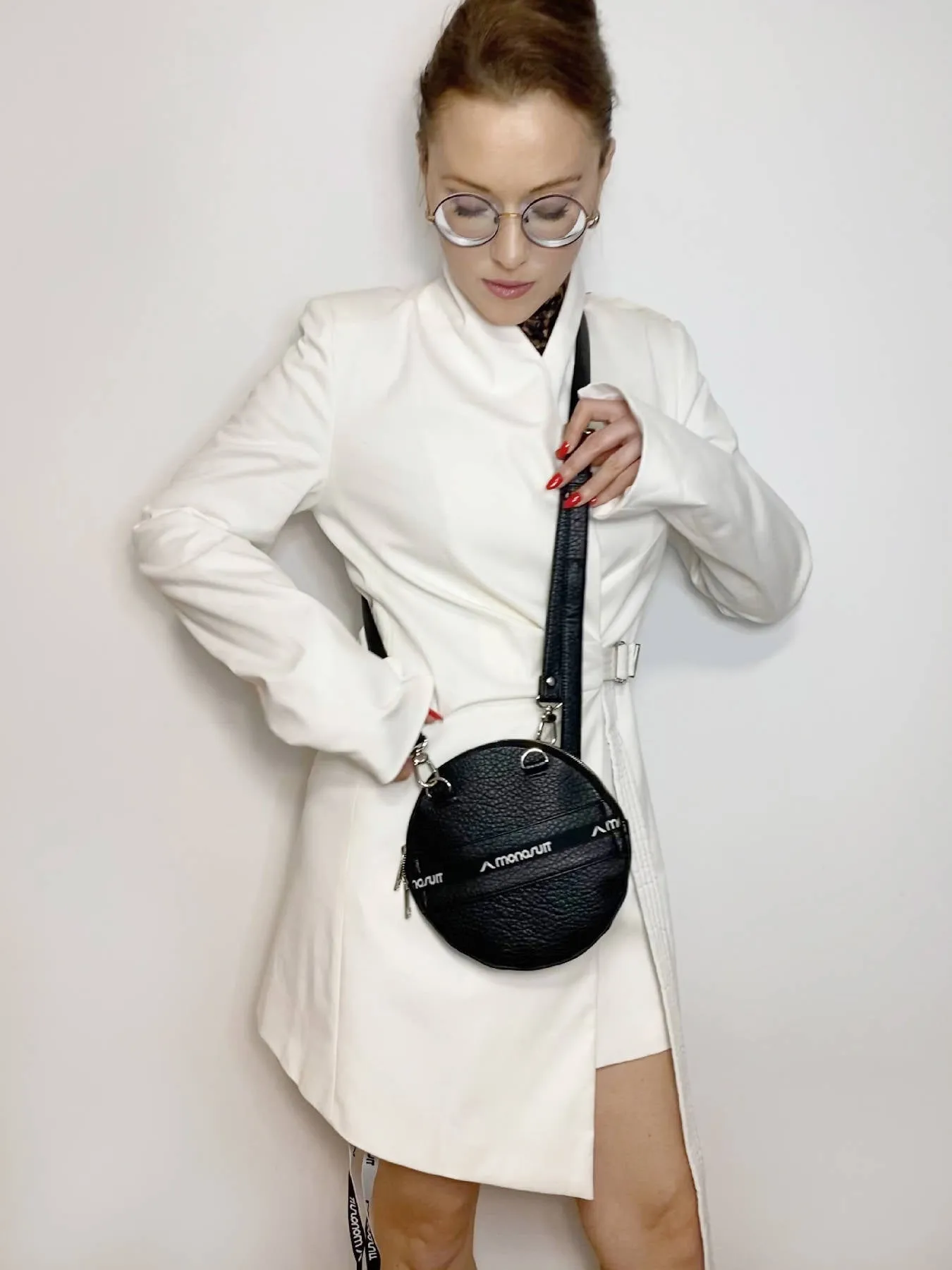 Pancake Bag White / Grey/ Red
