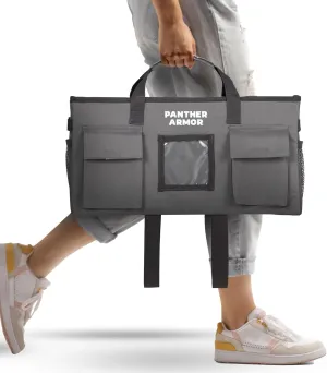 Panther Armor Dog Travel Bag- Hanging Dog Organizer & Pet Storage Tote Bag for Supplies | Waterproof Door Storage & Closet Organizer | Dog Food & Treat Container for Travel Accessories