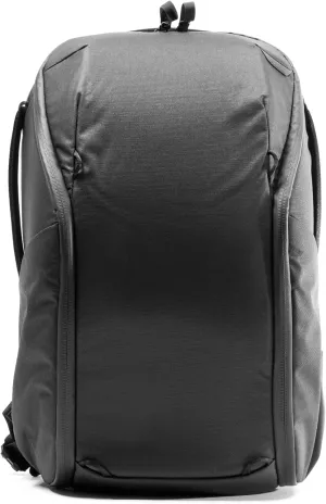Peak Design Everyday Backpack Zip 20L Black, Carry-on Backpack with Laptop Sleeve (BEDBZ-20-BK-3)
