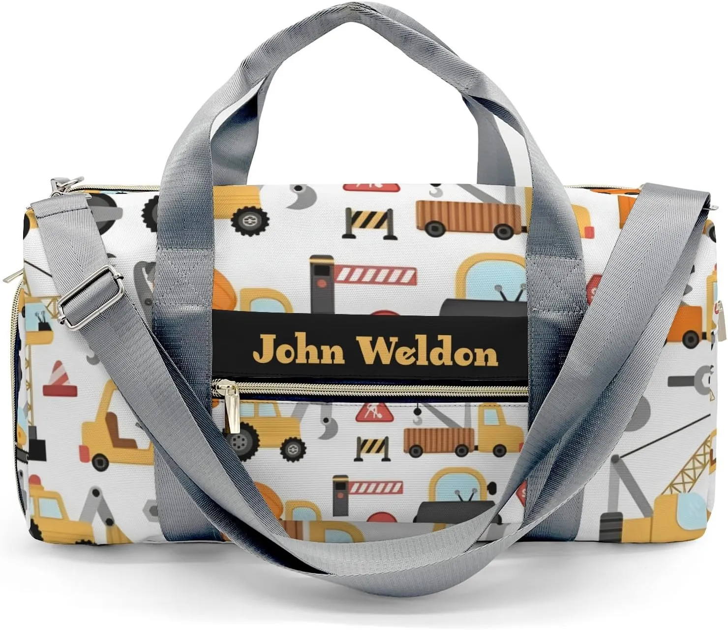 Personalized Sport Player Duffle Bag for Travel,Custom Carry on Bag Site Trucks Jump Travel Bags Overnight Weekend Gym Bag Carry On Luggage Bags