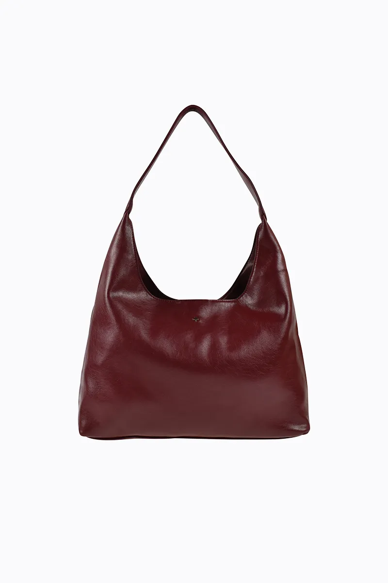 PETA   JAIN - Jami Slouch Tote in Cherry Crinkle/Gold