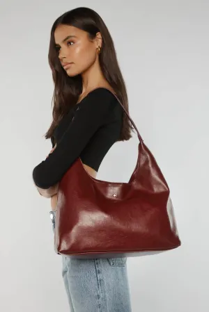 PETA   JAIN - Jami Slouch Tote in Cherry Crinkle/Gold