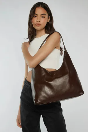 PETA   JAIN - Jami Slouch Tote in Chocolate Crinkle/Gold